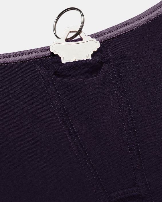 Damen Armour® Mid Crossback Pocket Sport-BH, Purple, pdpMainDesktop image number 10